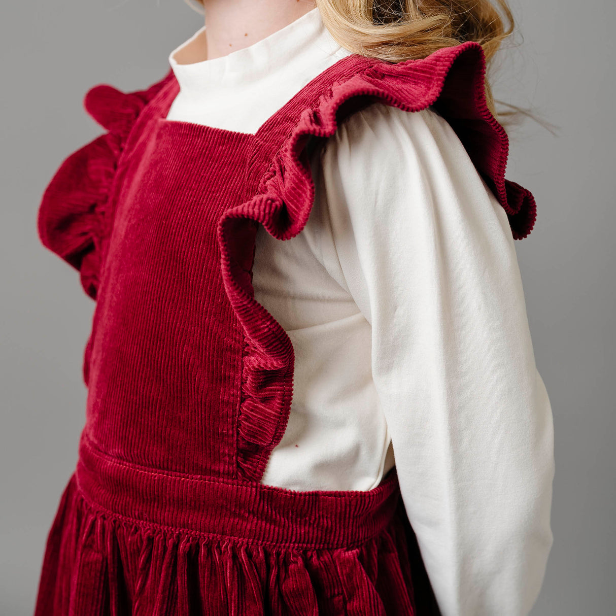Organic Corduroy Ruffle Jumper from Hope & Henry