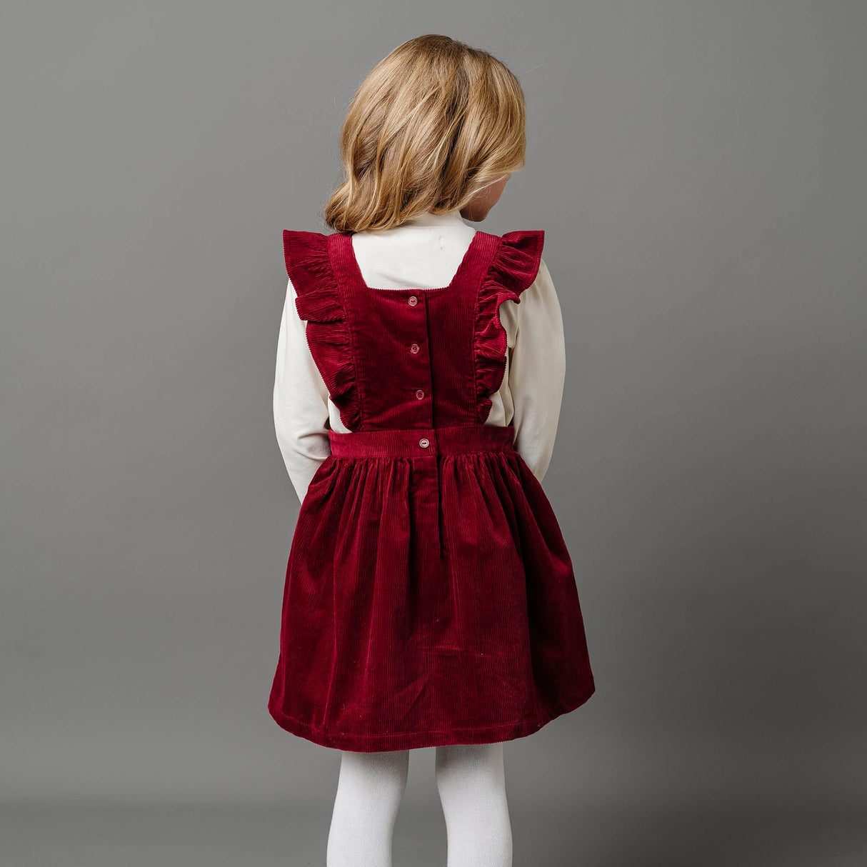 Organic Corduroy Ruffle Jumper from Hope & Henry