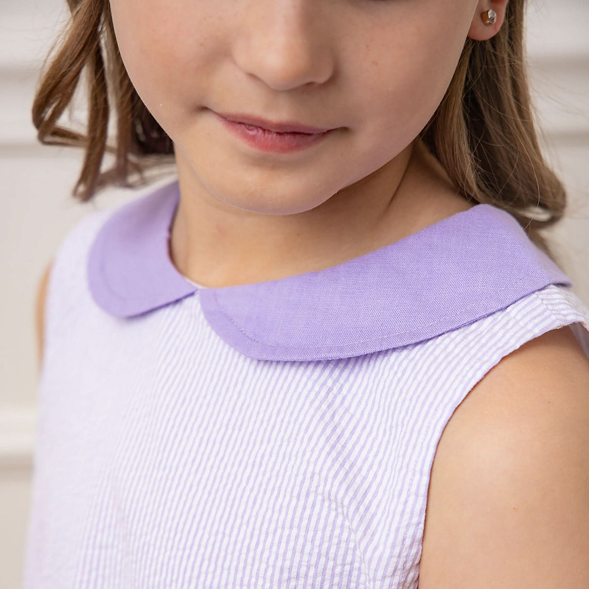 Organic Seersucker Peter Pan Collar Dress - Baby from Hope & Henry