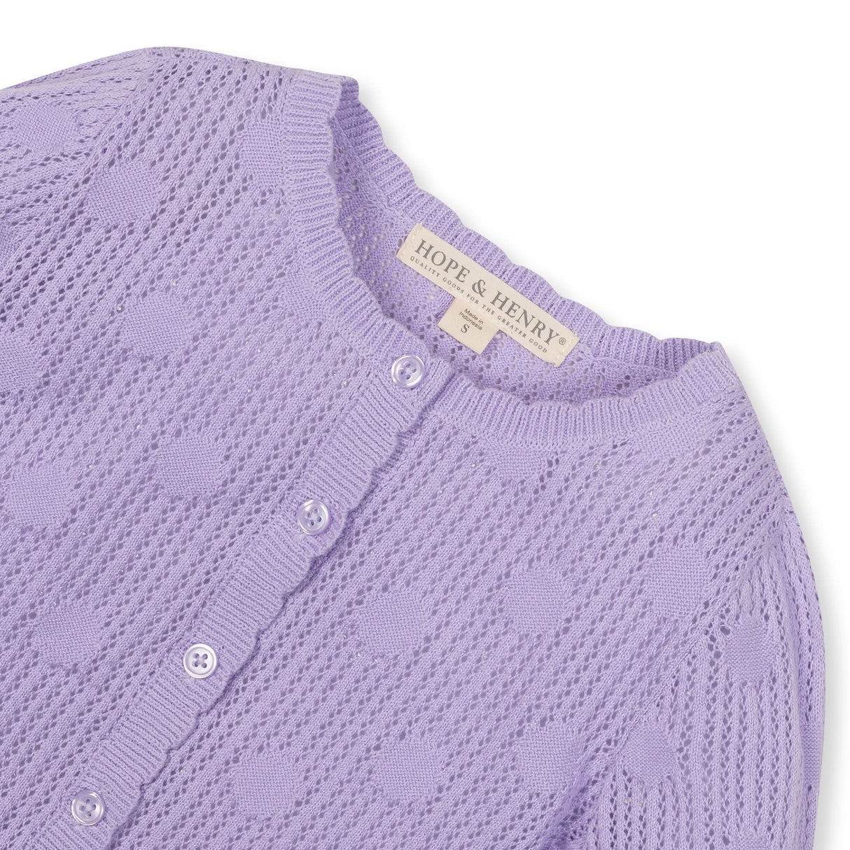 Organic Scallop Edge Cardigan - Baby from Hope & Henry