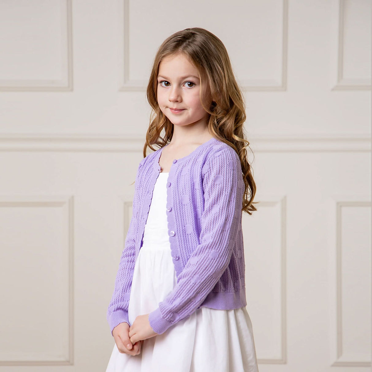 Organic Scallop Edge Cardigan - Baby from Hope & Henry