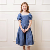 Crochet Trim Organic Chambray Dress - Baby from Hope & Henry