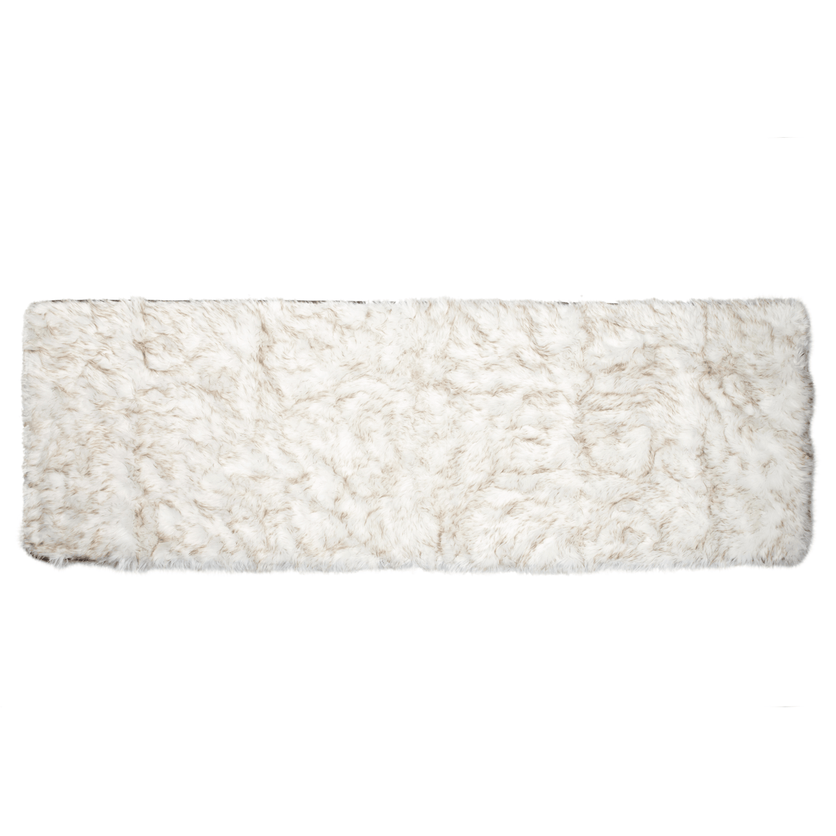 PupProtector™ Waterproof Bed Runner - White with Brown Accents from Paw.com