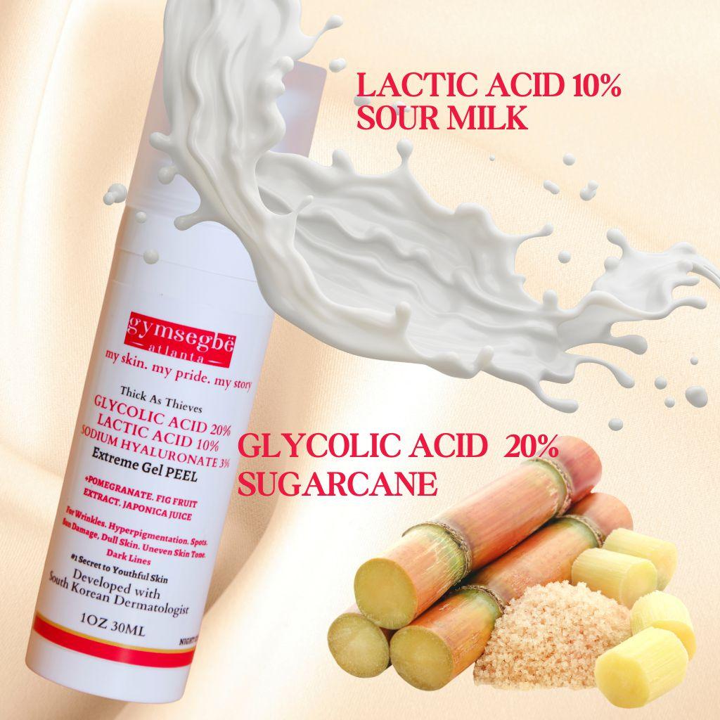 Thick As Thieves Pure Glycolic Acid Lactic Acid Extreme Gel Peel from gymsegbë