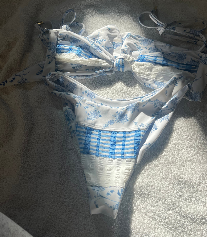 MONTAUK REVERSIBLE BIKINI BOTTOM - BLUE from ELYSIIAN