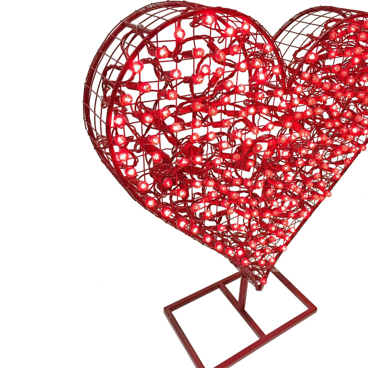 LED 24in Lit Valentine's Day Heart with Display Stand from Lee Display