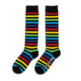 Radiant Rainbow Stripes Knee High Socks from FootClothes