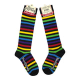 Radiant Rainbow Stripes Knee High Socks from FootClothes