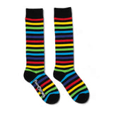 Radiant Rainbow Stripes Knee High Socks from FootClothes