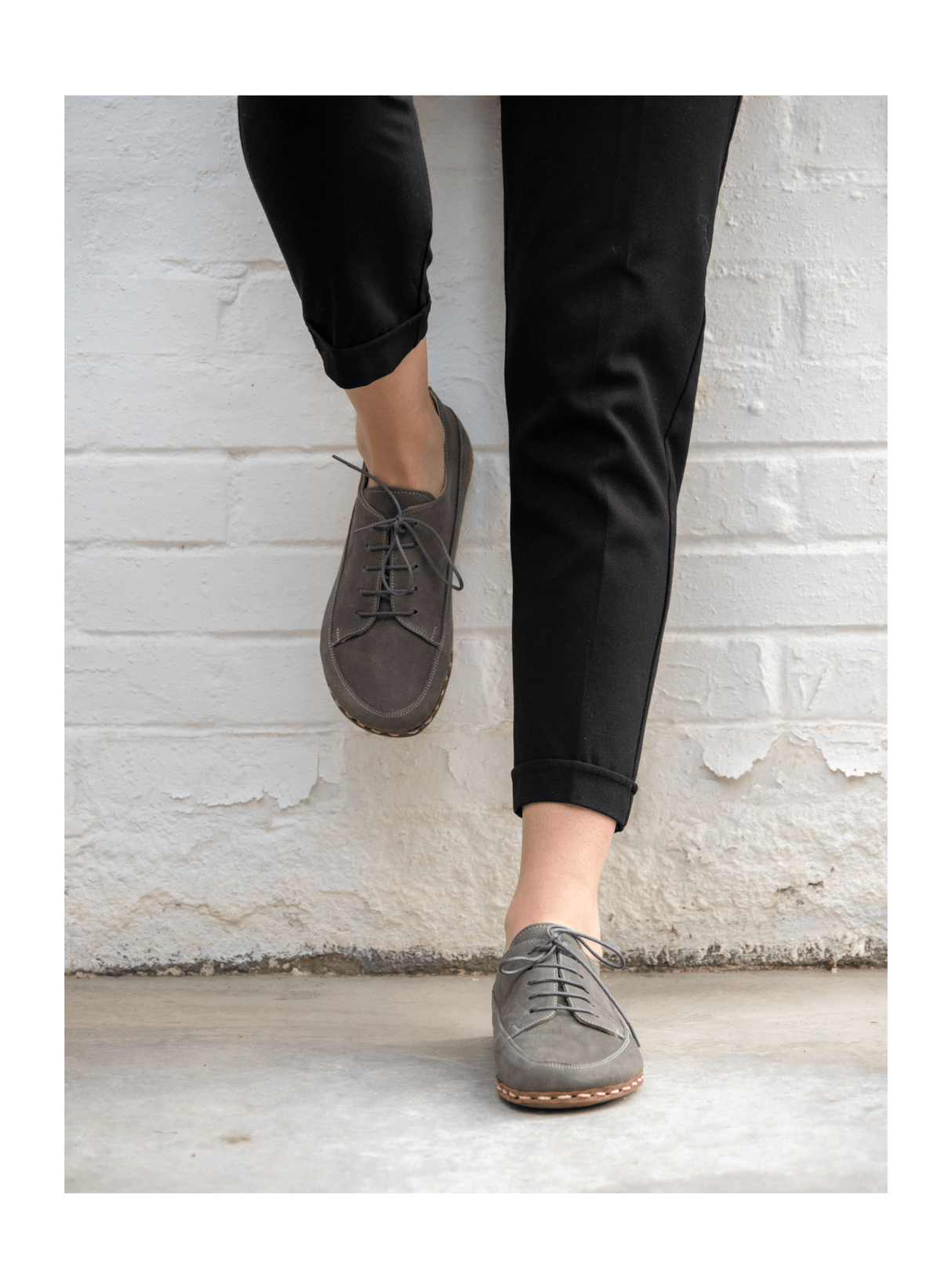Men's Gray Barefoot Sneakers from Atlantis Handmade Shoes