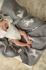 Knit Unicorn Blanket from Bleu La La