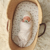 Checkered Knit Baby Blanket from Bleu La La