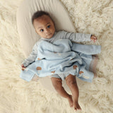 Luxury Knit Mushroom Swaddle Baby Blanket from Bleu La La