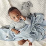 Luxury Knit Llama Swaddle Baby Blanket from Bleu La La