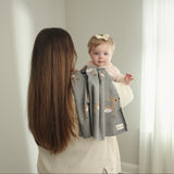 Luxury Cotton Deer Knit Swaddle Baby Blanket from Bleu La La