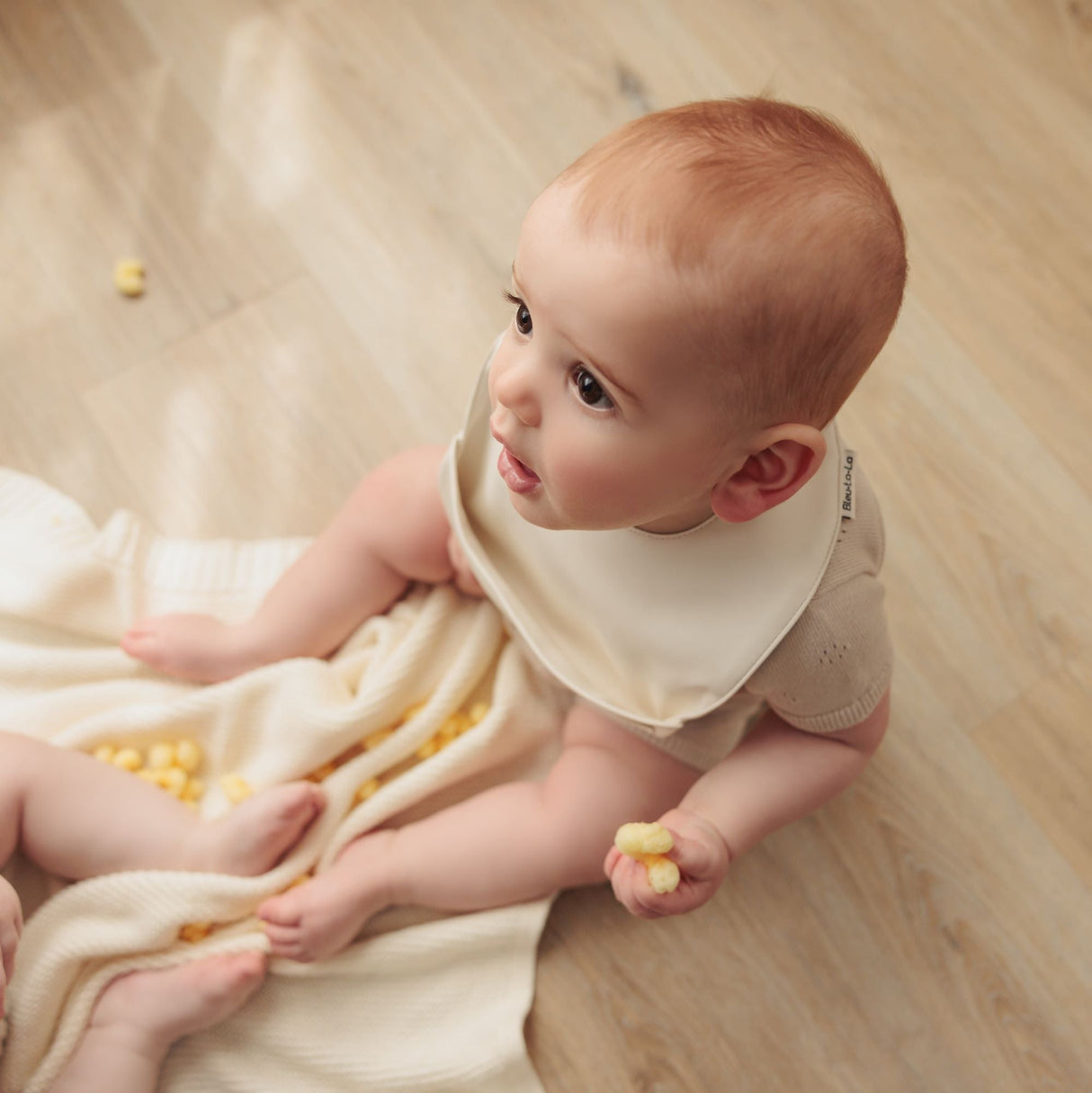 Classic - Set of Soft Vegan Leather Easy Clean Bibs 0-12 Months from Bleu La La