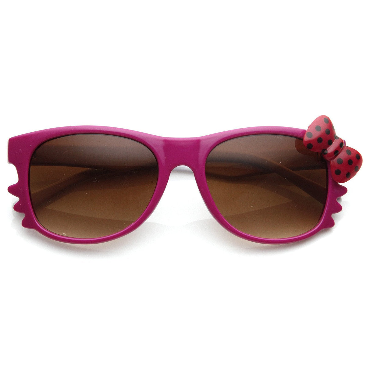 Cute Kitty Colorful Polka Dot Bow Sunglasses 8799 from zeroUV