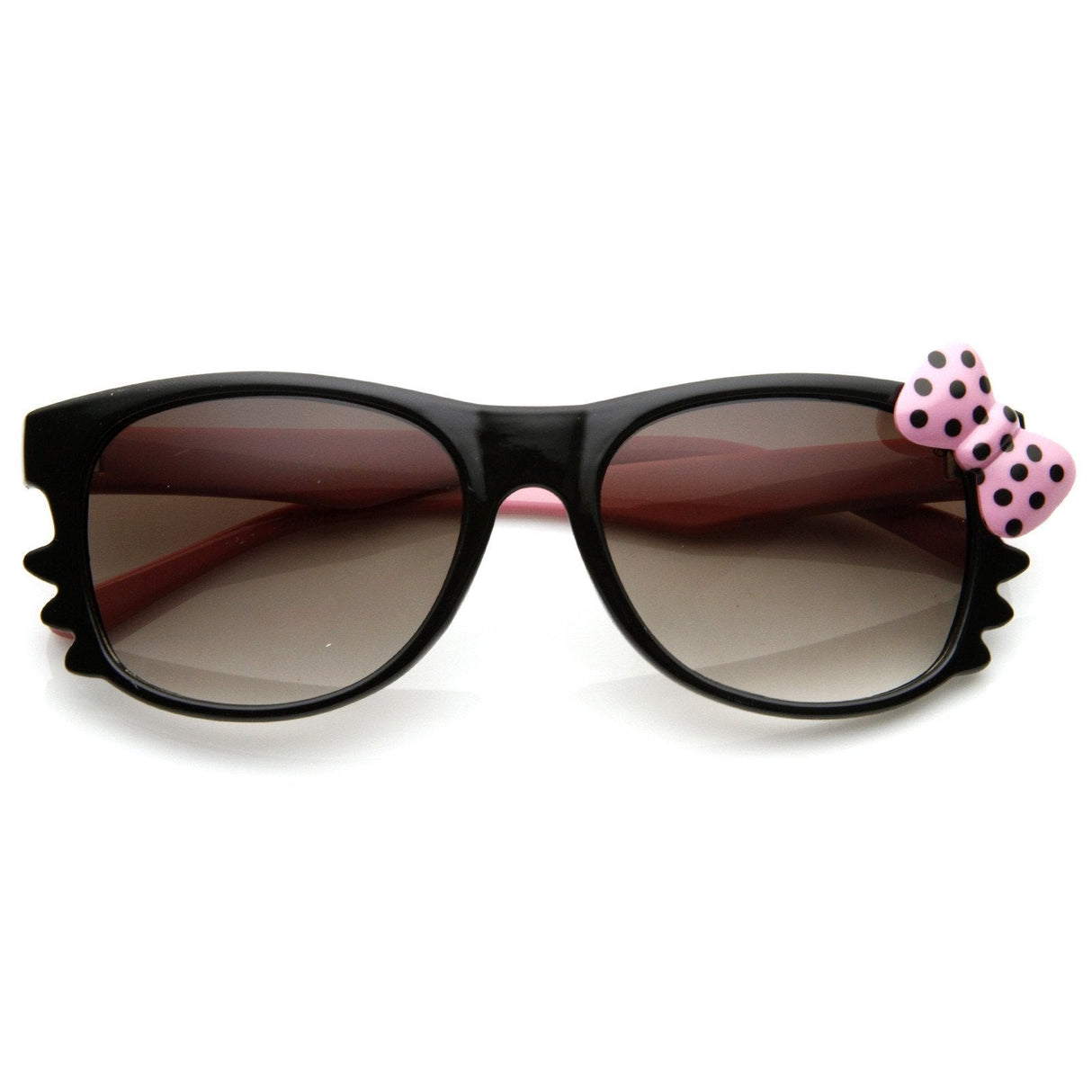 Cute Kitty Colorful Polka Dot Bow Sunglasses 8799 from zeroUV