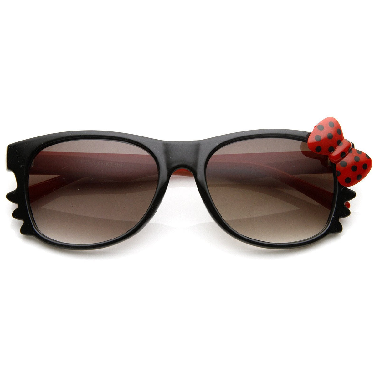 Cute Kitty Colorful Polka Dot Bow Sunglasses 8799 from zeroUV