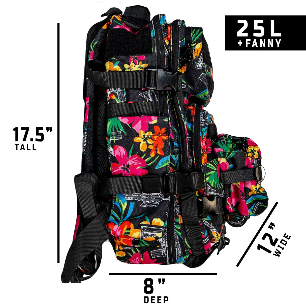 25L Sack™ Original All-Day Molle Backpack with Pouch from Combat Iron Apparel