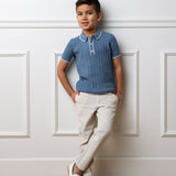 Organic Seersucker Suit Pant Tan from Hope & Henry