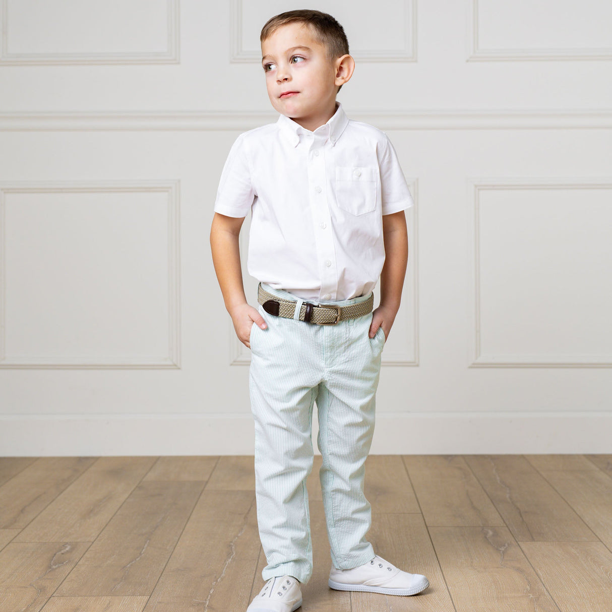 Organic Seersucker Suit Pant from Hope & Henry