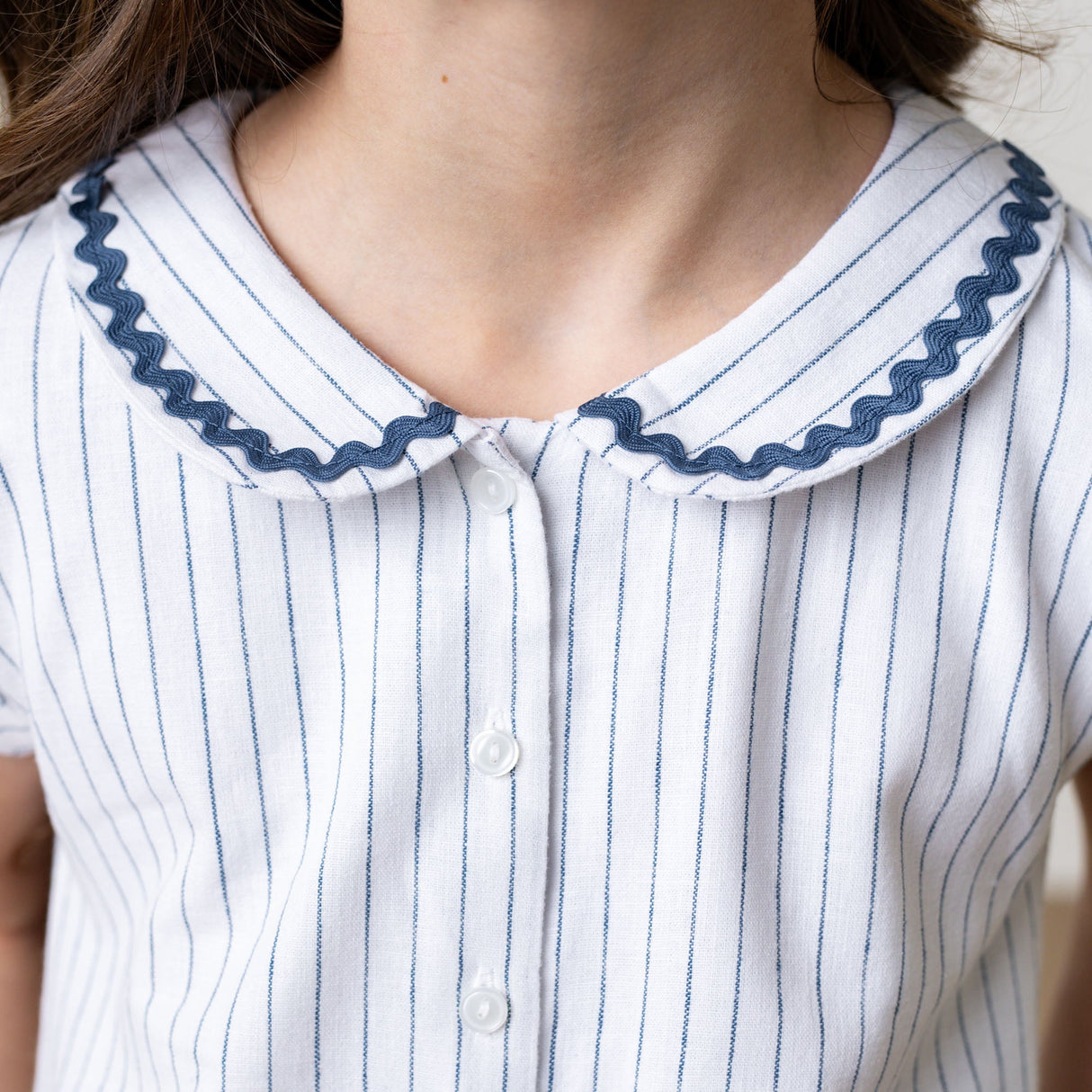Linen Collared Button Front Romper from Hope & Henry