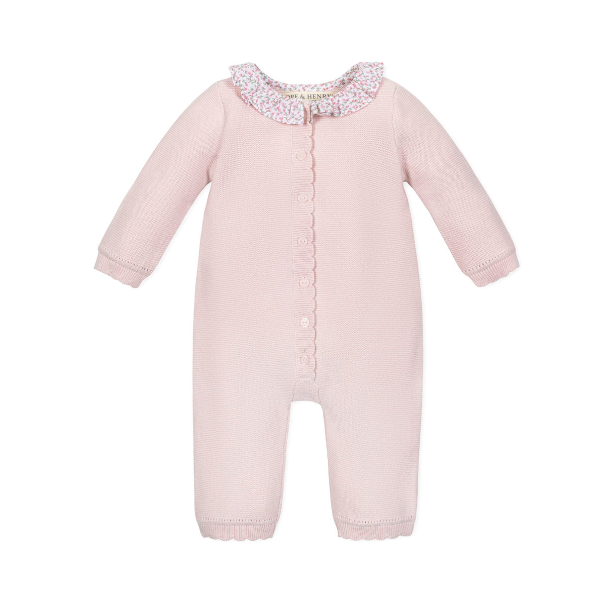 Organic Ruffle Collar Sweater Romper from Hope & Henry
