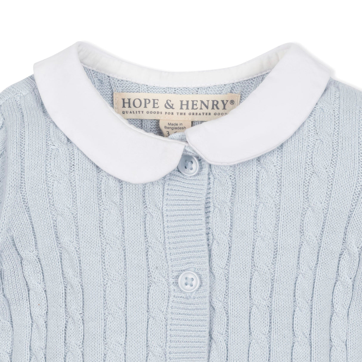 Organic Peter Pan Collar Sweater Romper from Hope & Henry