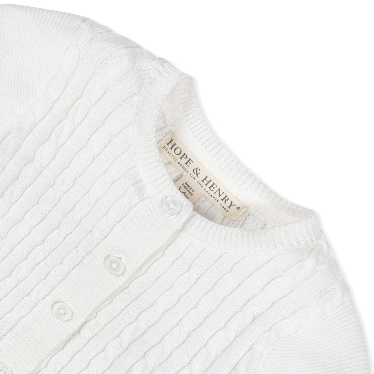 Organic Cable Cardigan Sweater - Baby from Hope & Henry
