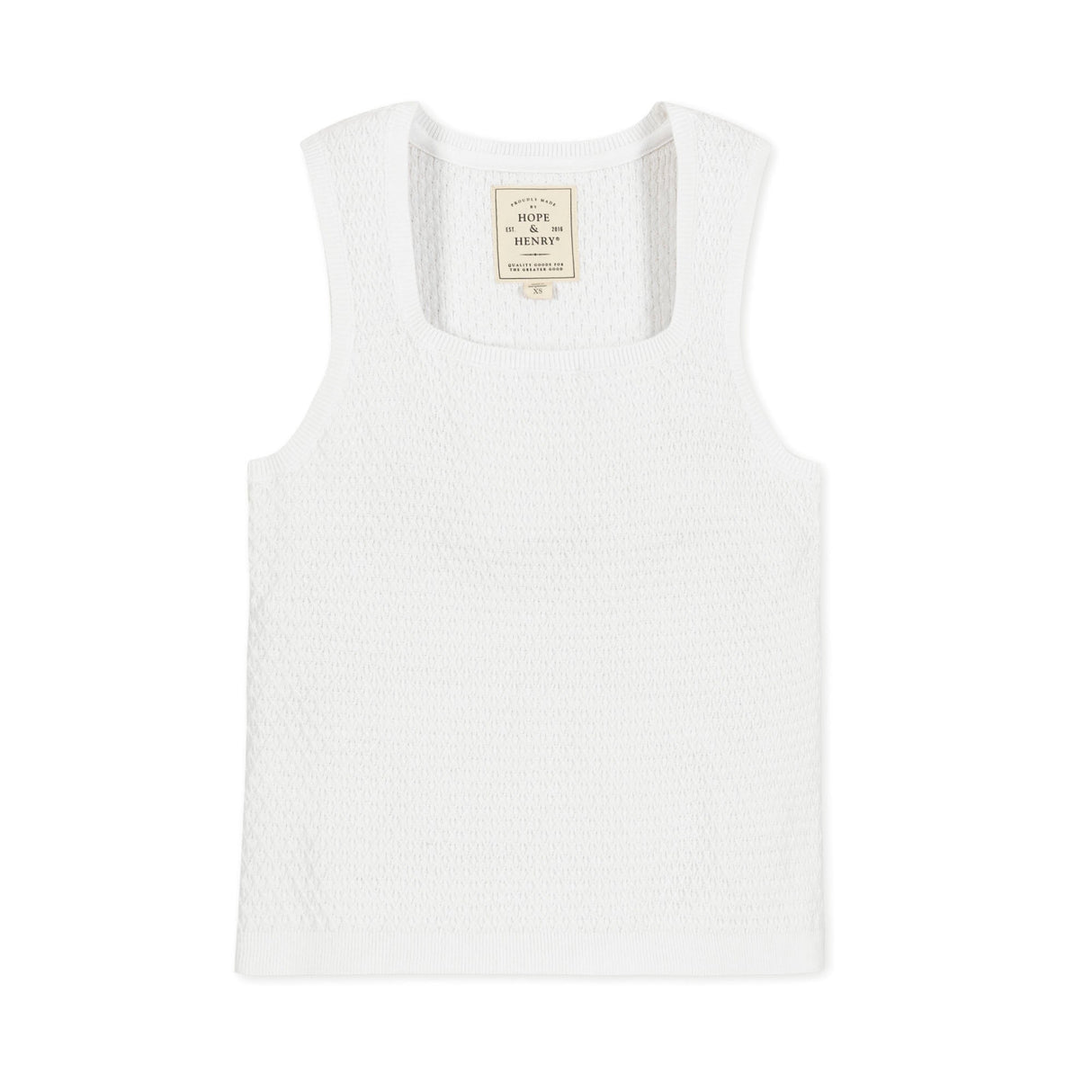 Organic Scoop Neck Sweater Tank from Hope & Henry