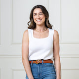 Organic Scoop Neck Sweater Tank from Hope & Henry