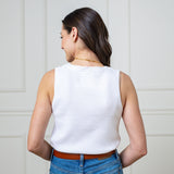Organic Scoop Neck Sweater Tank from Hope & Henry