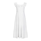 Linen Ruffle Collar Dress from Hope & Henry