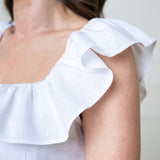 Linen Ruffle Collar Dress from Hope & Henry