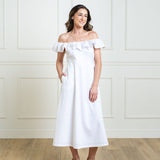 Linen Ruffle Collar Dress from Hope & Henry