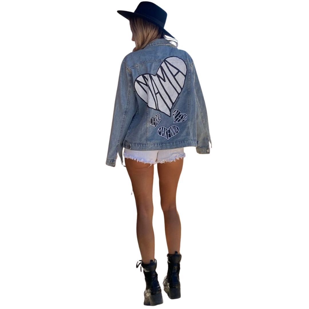 'MAMA' DENIM JACKET from Wren + Glory