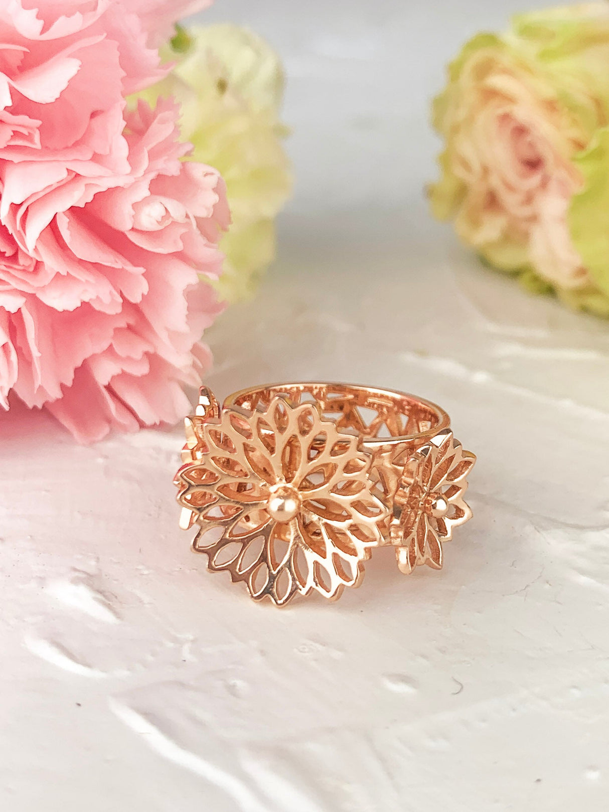 Big Bouquet Filigree Ring from Ash & Rose