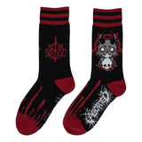 FootClothes x Aborted Death Kitty Crew Socks from FootClothes