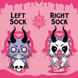 FootClothes x Aborted Bubblegum Death Kitty Crew Socks from FootClothes