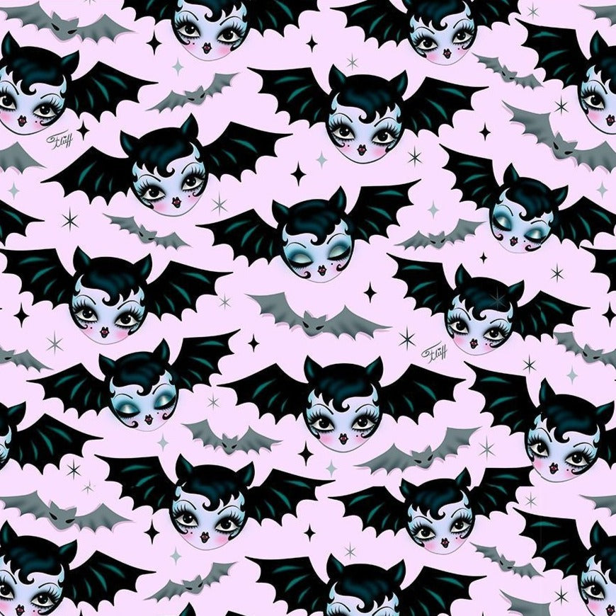 Battylicious Leggings by Miss Fluff x Lipstick & Chrome PINK From Quirks!