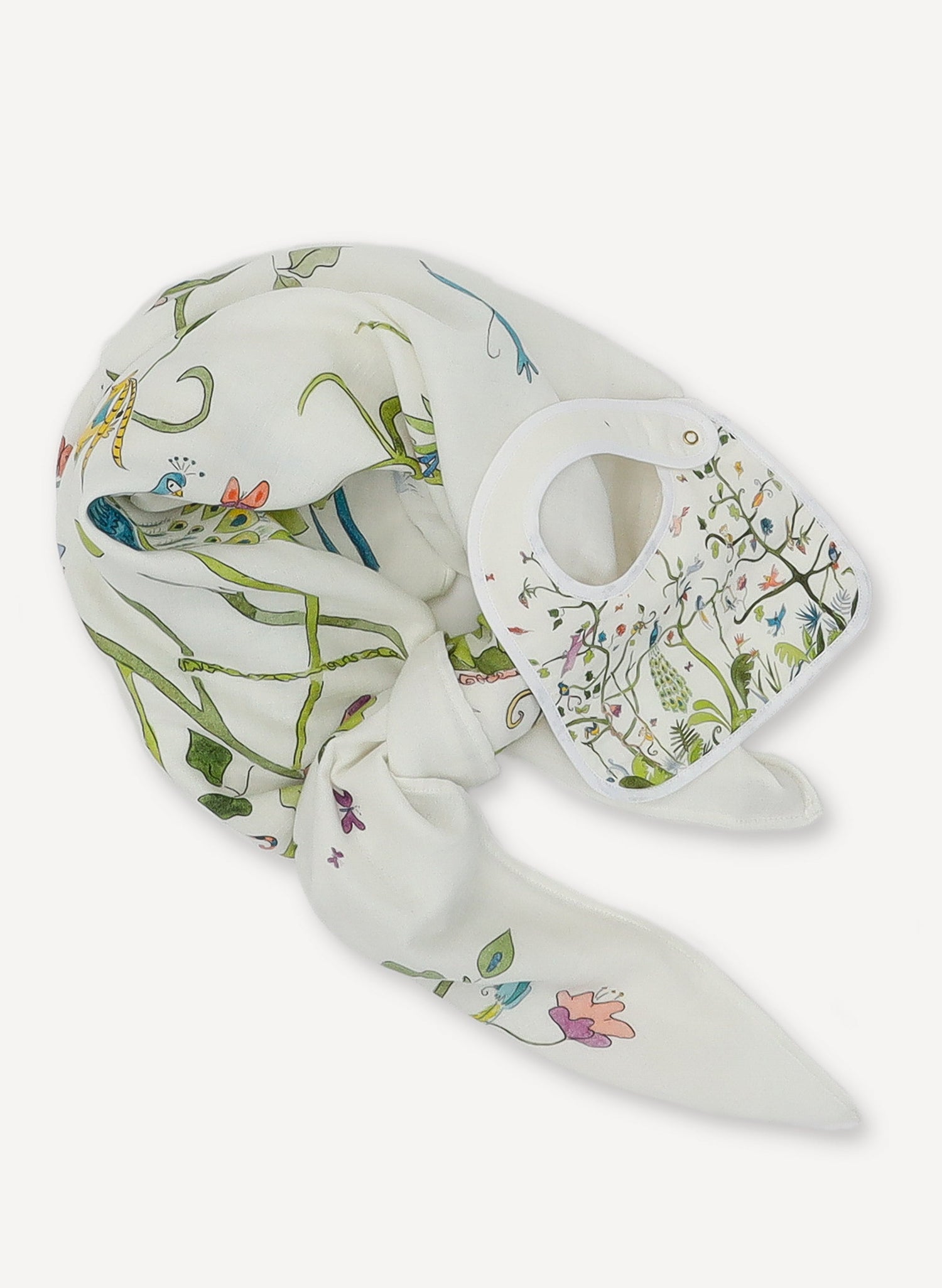 Tropical Chinoiserie Shawl Blanket from Timo & Violet