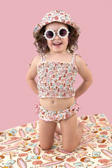 FUN IN THE SUN DREAM SMOCKED TANKINI TWO PIECE SWIM SUIT from DREAM BIG LITTLE CO