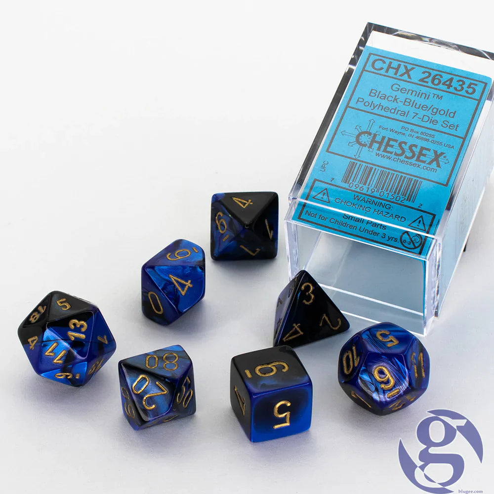 CHESSEX: POLYHEDRAL Gemini DICE SETS From PunkOuter Games