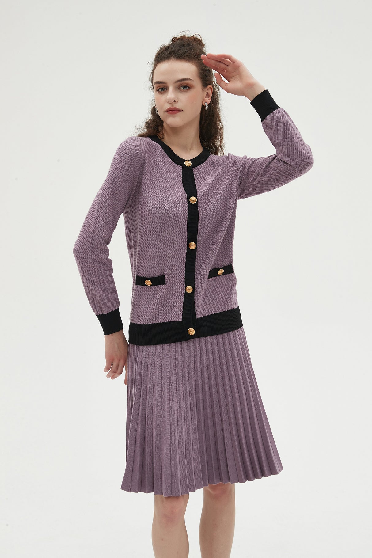 MM YEAR ROUND PLEATED - DUSTY LAVENDER from Mia Mod