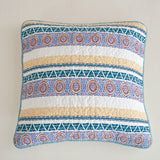 Tache Cotton Patchwork Blue Yellow Old World Hummingbirds Garden Euro Sham (JHW-936) from Tache Home Fashion