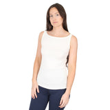 Natural Compact Boat Neck Tank | Soft White From Undersummers