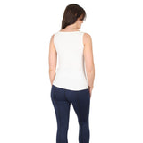 Natural Compact Boat Neck Tank | Soft White From Undersummers