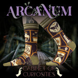 Cabinet of Curiosities Crew Socks from FootClothes