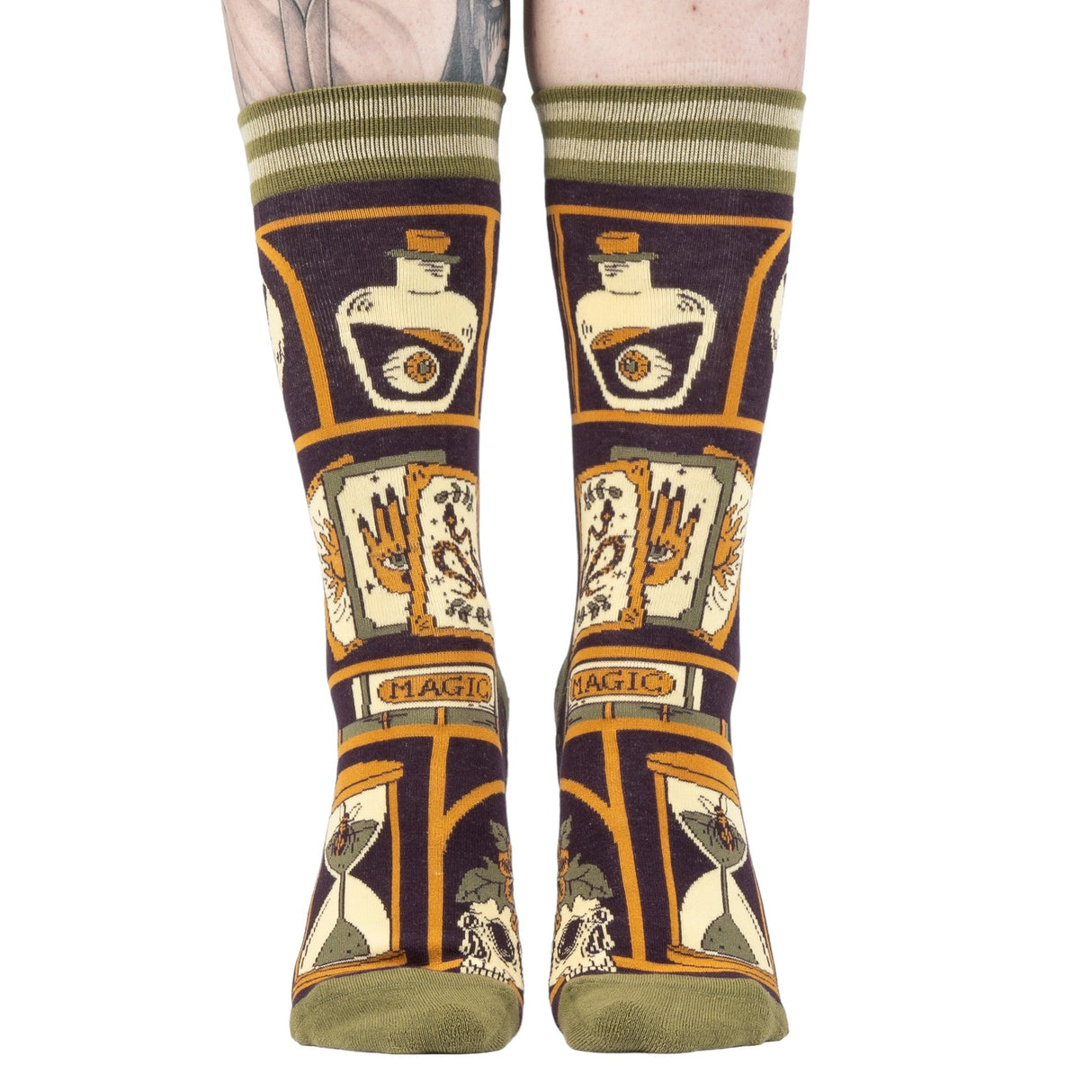 Cabinet of Curiosities Crew Socks from FootClothes
